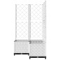 vidaXL Fioriera da Giardino con Graticcio Bianco 80x80x136 cm PP vidaXL Fioriera da Giardino con Graticcio Bianco 80x80x136 cm PP