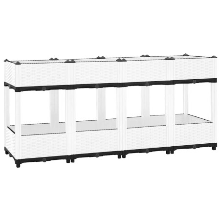 vidaXL Fioriera Rialzata 160x40x71 cm in Polipropilene