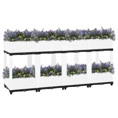 vidaXL Fioriera Rialzata 160x40x71 cm in Polipropilene