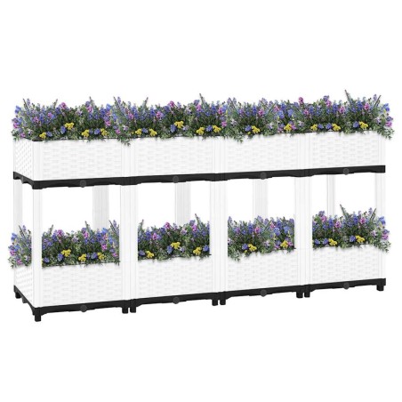 vidaXL Fioriera Rialzata 160x40x71 cm in Polipropilene