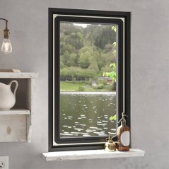 vidaXL Zanzariera Magnetica per Finestre Bianca 80x140 cm