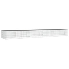 vidaXL Conigliera con 5 Pannelli 541x109x54 cm Ferro Zincato