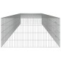 vidaXL Conigliera con 5 Pannelli 541x109x54 cm Ferro Zincato