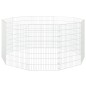 vidaXL Recinto per Animali Ruspante 10 Pannelli 54x80 cm Ferro Zincato vidaXL Recinto per Animali Ruspante 10 Pannelli 54x80 cm Ferro Zincato
