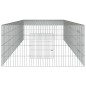 vidaXL Conigliera con 3 Pannelli 325x109x54 cm Ferro Zincato vidaXL Conigliera con 3 Pannelli 325x109x54 cm Ferro Zincato