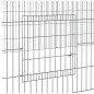 vidaXL Conigliera con 3 Pannelli 325x109x54 cm Ferro Zincato vidaXL Conigliera con 3 Pannelli 325x109x54 cm Ferro Zincato