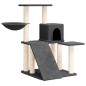 vidaXL Albero per Gatti con Tiragraffi in Sisal Grigio Scuro 82 cm vidaXL Albero per Gatti con Tiragraffi in Sisal Grigio Scuro 82 cm