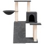 vidaXL Albero per Gatti con Tiragraffi in Sisal Grigio Scuro 82 cm vidaXL Albero per Gatti con Tiragraffi in Sisal Grigio Scuro 82 cm