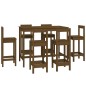 Set da Bar 7 pz Miele in Legno Massello di Pino Set da Bar 7 pz Miele in Legno Massello di Pino