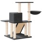 vidaXL Albero per Gatti con Tiragraffi in Sisal Grigio Scuro 82 cm vidaXL Albero per Gatti con Tiragraffi in Sisal Grigio Scuro 82 cm