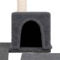 vidaXL Albero per Gatti con Tiragraffi in Sisal Grigio Scuro 82 cm vidaXL Albero per Gatti con Tiragraffi in Sisal Grigio Scuro 82 cm