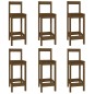 Set da Bar 7 pz Miele in Legno Massello di Pino Set da Bar 7 pz Miele in Legno Massello di Pino