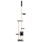 vidaXL Albero per Gatti Pavimento Soffitto Grigio Scuro 258,5-284,5 cm
