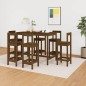 Set da Bar 7 pz Miele in Legno Massello di Pino Set da Bar 7 pz Miele in Legno Massello di Pino