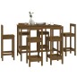 Set da Bar 7 pz Miele in Legno Massello di Pino Set da Bar 7 pz Miele in Legno Massello di Pino