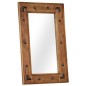 vidaXL Specchio in Legno Massello di Acacia 50x80 cm