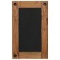 vidaXL Specchio in Legno Massello di Acacia 50x80 cm