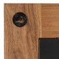 vidaXL Specchio in Legno Massello di Acacia 50x80 cm