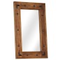 vidaXL Specchio in Legno Massello di Acacia 50x80 cm