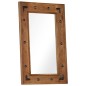 vidaXL Specchio in Legno Massello di Acacia 50x80 cm