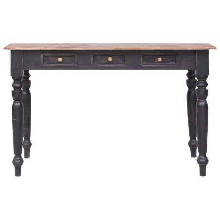 vidaXL Scrivania con 3 Cassetti 117x57x75 cm Legno Massello di Mogano