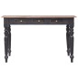 vidaXL Scrivania con 3 Cassetti 117x57x75 cm Legno Massello di Mogano