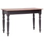 vidaXL Scrivania con 3 Cassetti 117x57x75 cm Legno Massello di Mogano