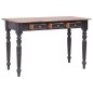 vidaXL Scrivania con 3 Cassetti 117x57x75 cm Legno Massello di Mogano