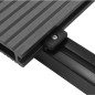 vidaXL Pavimento per esterni in WPC con accessori 26 m² grigio  