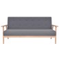 vidaXL Set di Divani 2 pz in Tessuto Grigio Scuro vidaXL Set di Divani 2 pz in Tessuto Grigio Scuro