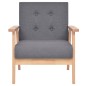 vidaXL Set di Divani 2 pz in Tessuto Grigio Scuro vidaXL Set di Divani 2 pz in Tessuto Grigio Scuro