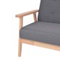 vidaXL Set di Divani 2 pz in Tessuto Grigio Scuro vidaXL Set di Divani 2 pz in Tessuto Grigio Scuro