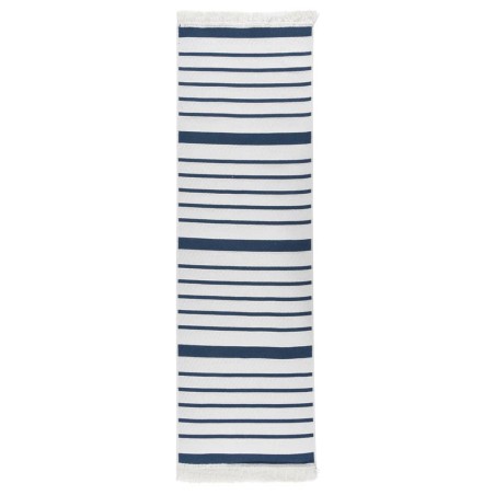 Tappeto Blu Marino 80x300 cm in Cotone