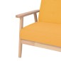 vidaXL Set di Divani 2 pz in Tessuto Giallo vidaXL Set di Divani 2 pz in Tessuto Giallo