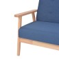vidaXL Set di Divani 2 pz in Tessuto Blu vidaXL Set di Divani 2 pz in Tessuto Blu