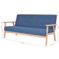 vidaXL Set di Divani 2 pz in Tessuto Blu vidaXL Set di Divani 2 pz in Tessuto Blu