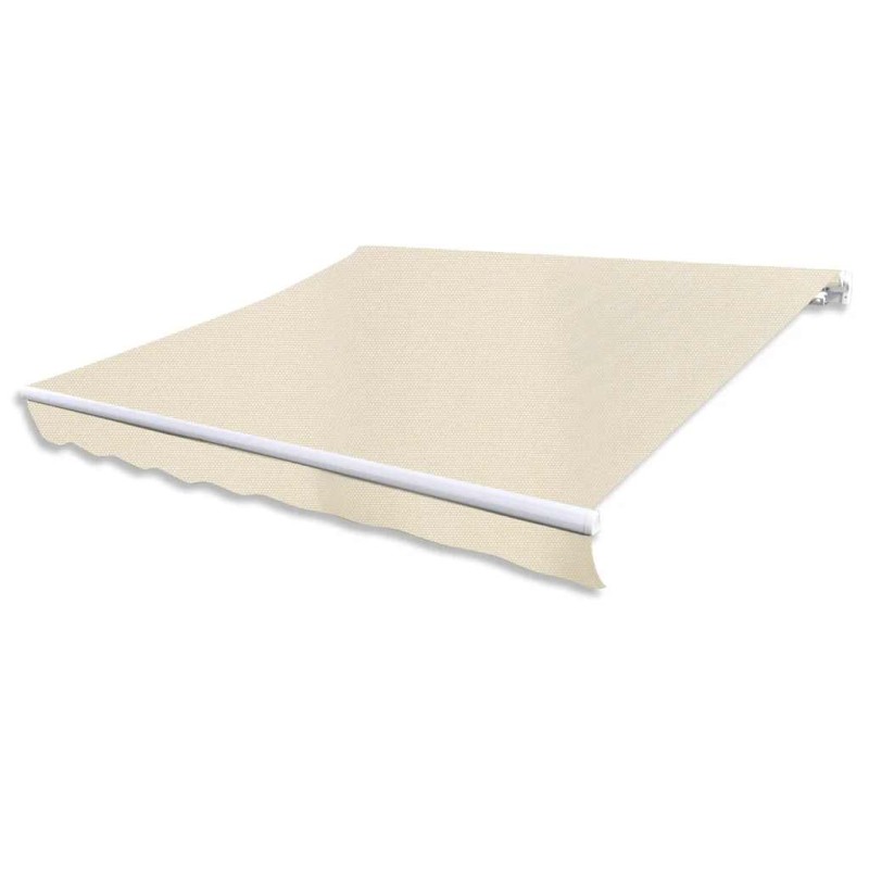 vidaXL Tenda da Sole Pieghevole Manuale 300 cm Crema