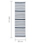 Tappeto Blu Marino 80x300 cm in Cotone Tappeto Blu Marino 80x300 cm in Cotone