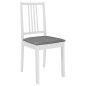 vidaXL Set da Pranzo 3 pz in MDF Bianco vidaXL Set da Pranzo 3 pz in MDF Bianco