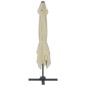 vidaXL Ombrellone da Giardino con Base Portatile Sabbia vidaXL Ombrellone da Giardino con Base Portatile Sabbia