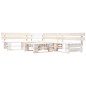 vidaXL Set Divani da Giardino su Pallet 4 pz in Legno Bianco vidaXL Set Divani da Giardino su Pallet 4 pz in Legno Bianco