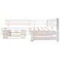 vidaXL Set Divani da Giardino su Pallet 4 pz in Legno Bianco vidaXL Set Divani da Giardino su Pallet 4 pz in Legno Bianco