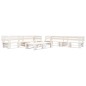 vidaXL Set Divani da Giardino su Pallet 6 pz in Legno Bianco vidaXL Set Divani da Giardino su Pallet 6 pz in Legno Bianco