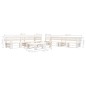 vidaXL Set Divani da Giardino su Pallet 6 pz in Legno Bianco vidaXL Set Divani da Giardino su Pallet 6 pz in Legno Bianco