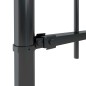 vidaXL Recinzione da Giardino Punta a Lancia 10,2x1 m Acciaio Nero vidaXL Recinzione da Giardino Punta a Lancia 10,2x1 m Acciaio Nero
