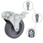 vidaXL Ruote Girevoli con Foro per Bulloni 12 pz 75 mm