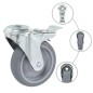 vidaXL Ruote Girevoli con Foro per Bulloni 24 pz 100 mm vidaXL Ruote Girevoli con Foro per Bulloni 24 pz 100 mm