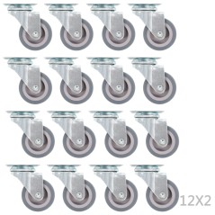 vidaXL Ruote Girevoli 192 pz 50 mm