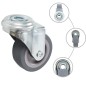vidaXL Ruote Girevoli con Foro per Bullone 16 pz 50 mm vidaXL Ruote Girevoli con Foro per Bullone 16 pz 50 mm