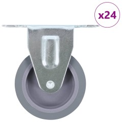 vidaXL Rotelle Fisse 24 pz 75 mm